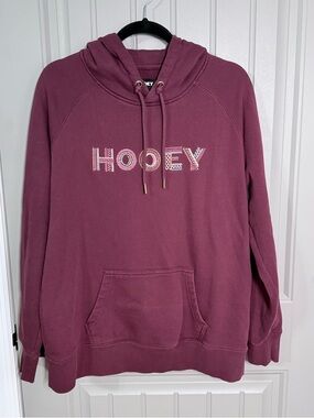 Hooey Maroon Pullover Hoodie with Embroidered Logo